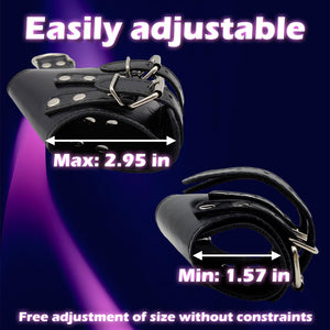 Bondage Cuffs Bondage Gear & Accessories Leather Wrist BDSM Handcuffs Restraint for Bed Restraints Adjustable Handcuff Straps SM