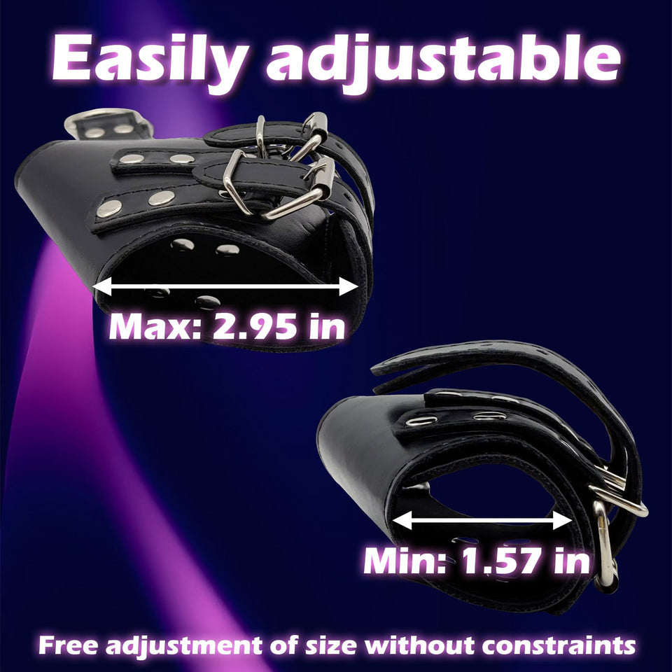 Bondage Cuffs Bondage Gear & Accessories Leather Wrist BDSM Handcuffs Restraint for Bed Restraints Adjustable Handcuff Straps SM