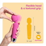 Oliver James Vibrator Wand for Women (Small) | Quiet Vibrating Dildo with 20 Patterns and 8 Speeds for Sexual Pleasure | Adult S