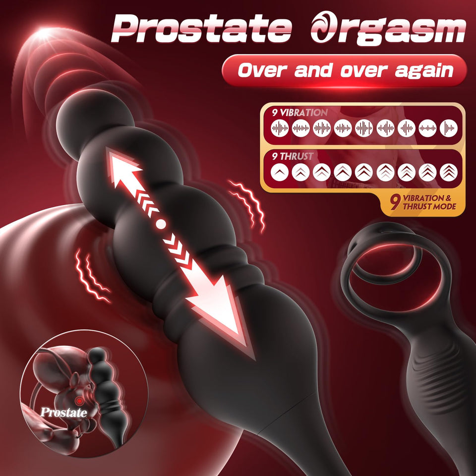 Thrusting Prostate Massager Sex Toys for Men Anal Plug - Prostate Vibrator Adult Toys Anal Toys Vibrating Butt Plug with App Rem