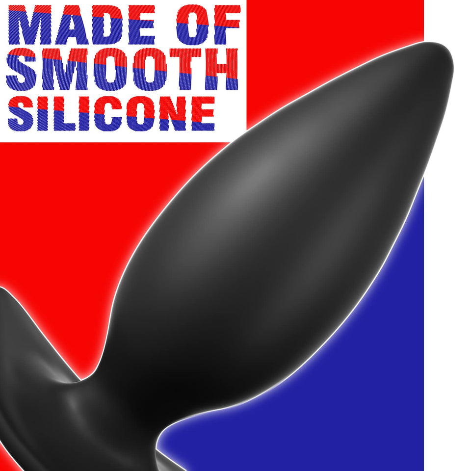 MEBAULT Anal Plug Butt Plug with Safe Curved Base Prostate Massager Dilator Sex Toy for Women Men Masturbation (M)