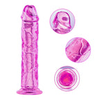 7 inch Realistic Cute Dildo, TPE Soft Beginner Small Anal Toy, Soft Realistic Sex Toy Thin Penis with Strong Suction Cup for Wom