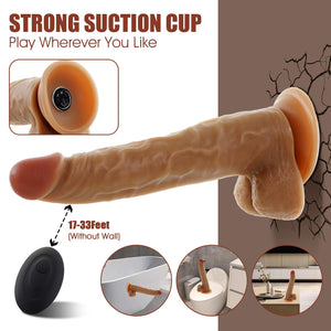 Strap On Vibrating Dildo Harness for Pegging,Realistic Anal Dildos with Remote Control & Bullet Vibrator,Wearable Penis G Spot S