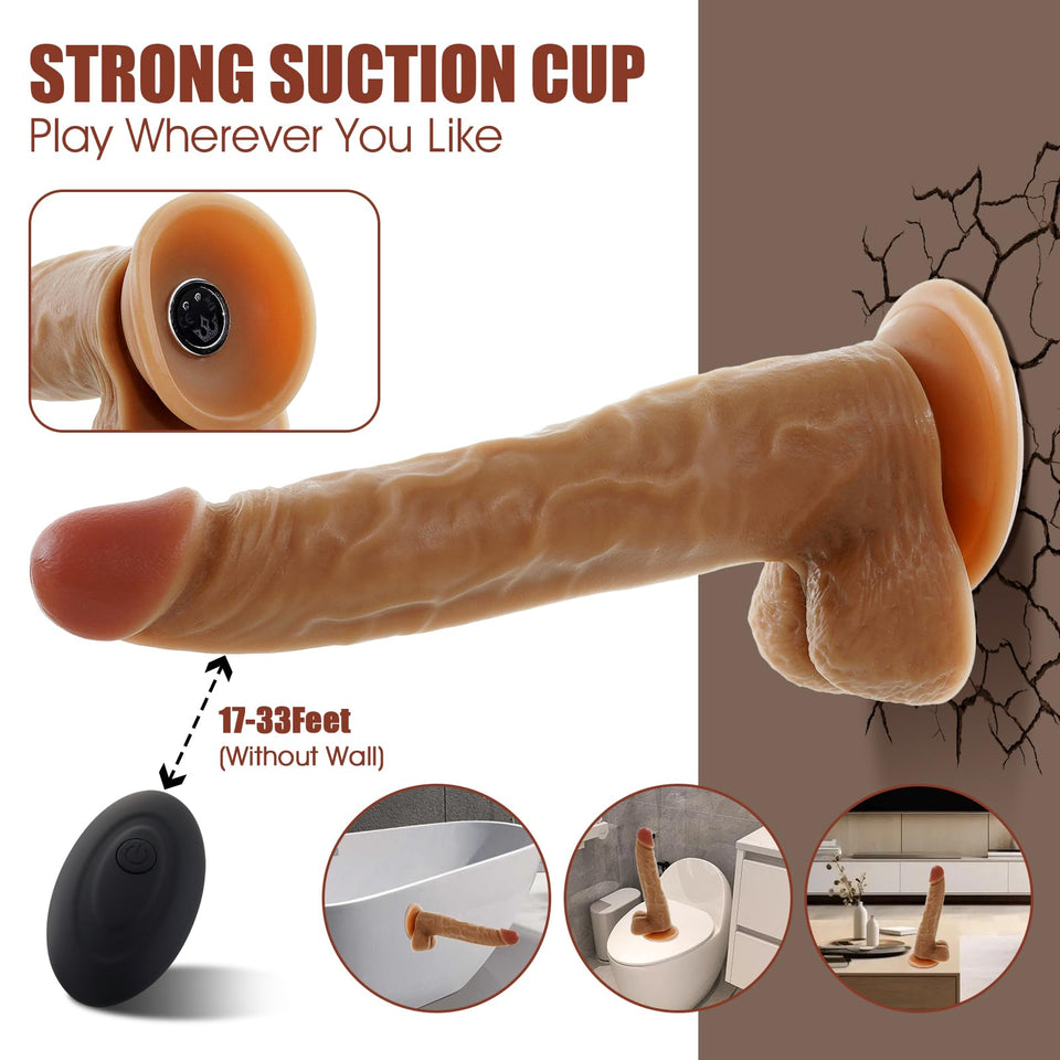 Strap On Vibrating Dildo Harness for Pegging,Realistic Anal Dildos with Remote Control & Bullet Vibrator,Wearable Penis G Spot S