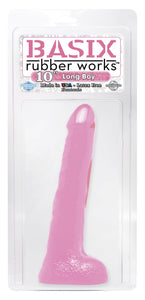 Basix Rubber Works 10-Inch Long Boy, Pink