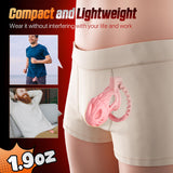 Dokehu Male Chastity Cage Pink, Large Lightweight Chastity Device with Adjustable 8 Sizes and Invisible Lock, Man Penis Exercise