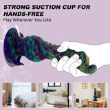 10.24 '' Squirting Monster Dildo Fantasy Ejaculating Dog Knot Penis,Silicone Realistic Tentacle Dildo Dragon Cock W/Enema Bulb,T