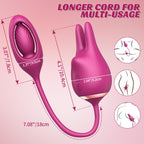Sex Toys Rabbit Vibrator for Women - BOMBEX Original 3in1 Rabbit Sex Toy,Julie Rabbit Vibrators,Adult Toys Female Sex Toy for Co