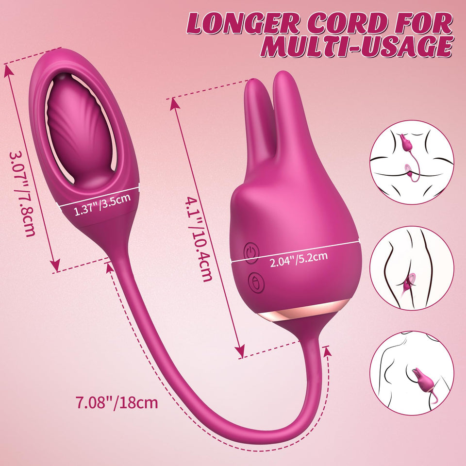 Sex Toys Rabbit Vibrator for Women - BOMBEX Original 3in1 Rabbit Sex Toy,Julie Rabbit Vibrators,Adult Toys Female Sex Toy for Co