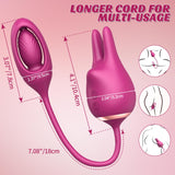 Sex Toys Rabbit Vibrator for Women - BOMBEX Original 3in1 Rabbit Sex Toy,Julie Rabbit Vibrators,Adult Toys Female Sex Toy for Co