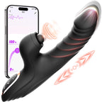 Vibrator Sex Toys for Women - Rabbit Vibrator with 10 Vibrating 7 Thrust Modes with Licking, G Spot Vibrator Clitoral Vibrators