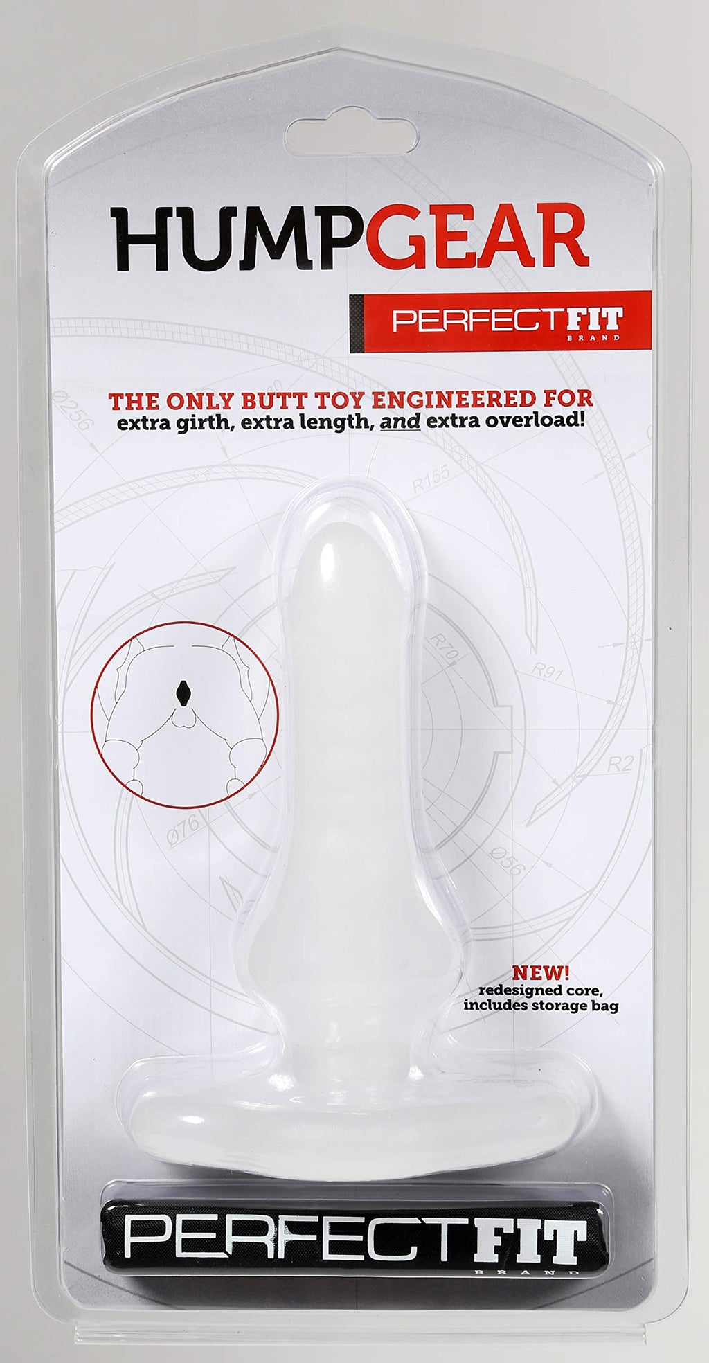 Perfect Fit Perfect Fit Hump Gear Penetration Butt Plug, Clear