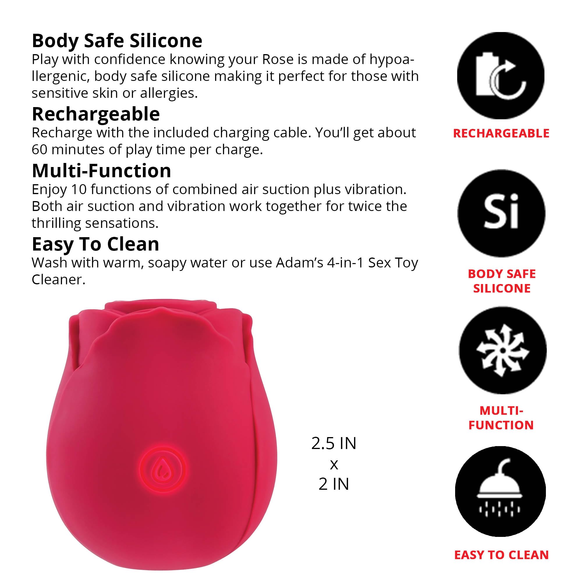 A&E Eve'S Ravishing Suction Rose