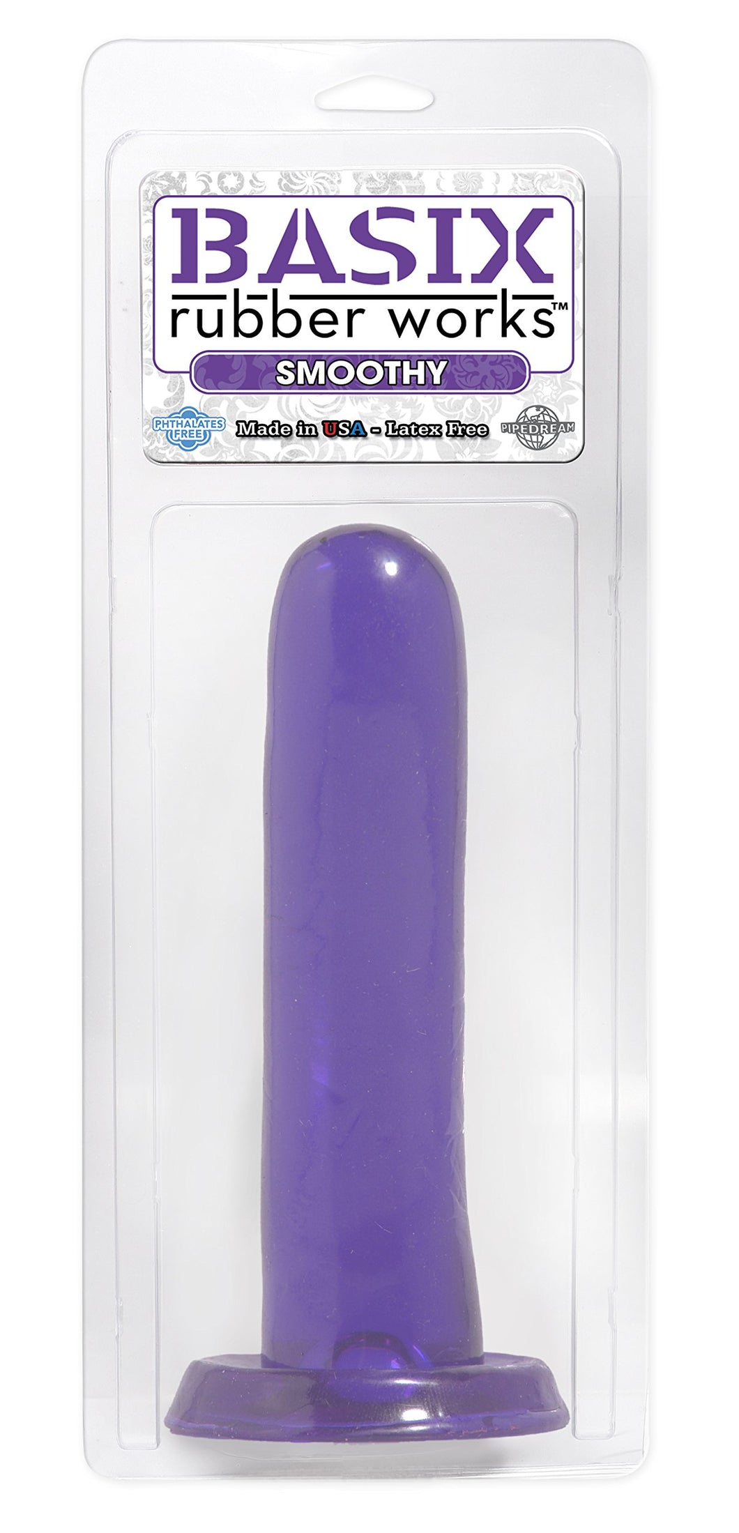 Basix Rubber Works 5 Smoothy Dong  Purple