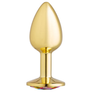 Cloud 9 Novelties Cloud 9 Novelties Gems Gold Chromed Anal Plug, Small
