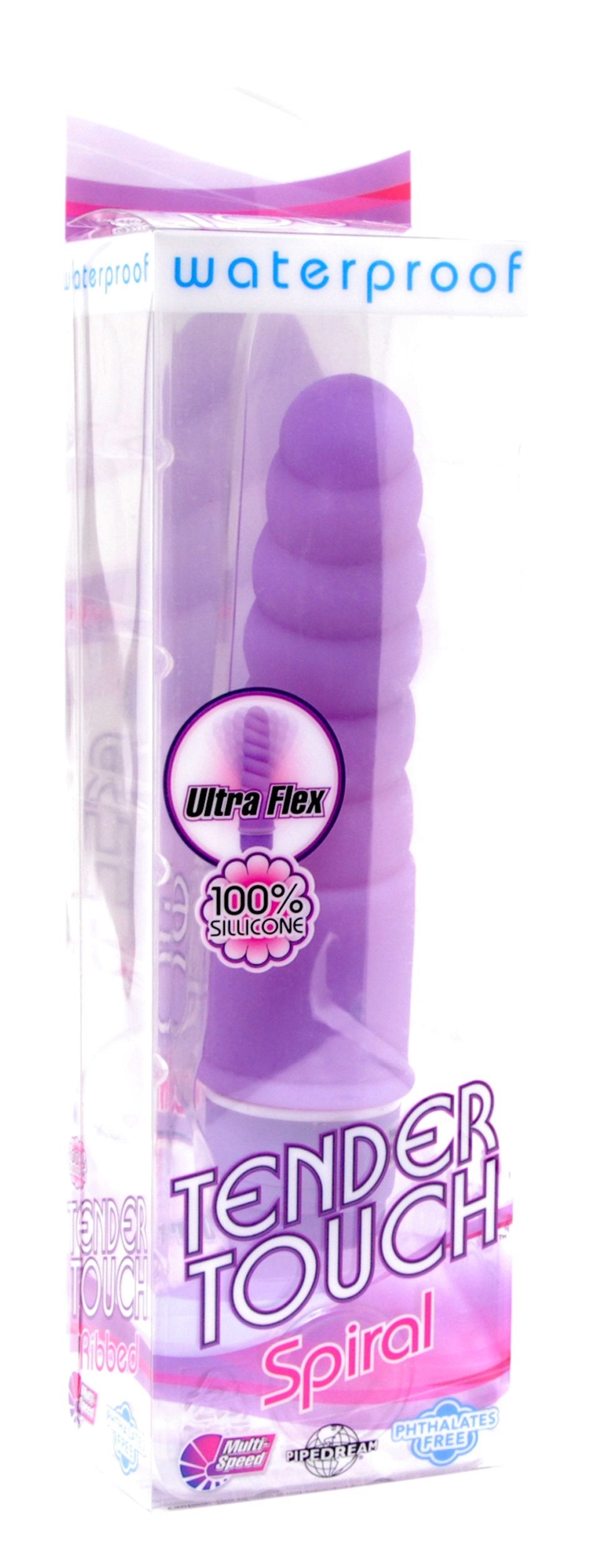 Pipedream Tender Touch Silicone Vibe Spiral, Purple