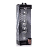Master Series Mammoth 3 Bumps Glass Dildo