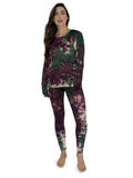 Just Love Womens Tie Dye Two Piece Thermal Pajama Set 6770-10480-S