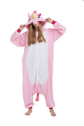 SimZoo Adult Animal Onesie Pajamas, Men and Womens Unicorn Costume Sleepwear, One-Piece Unisex Homewear Medium