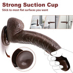 9.25 Inch Realistic Dildo Adult Sex Toys for Women Men, Lifelike G Spot Clitoral Black Huge Dildo with Strong Suction Cup for Ha