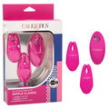 CalExotics Silicone Remote Nipple Clamps - Pink