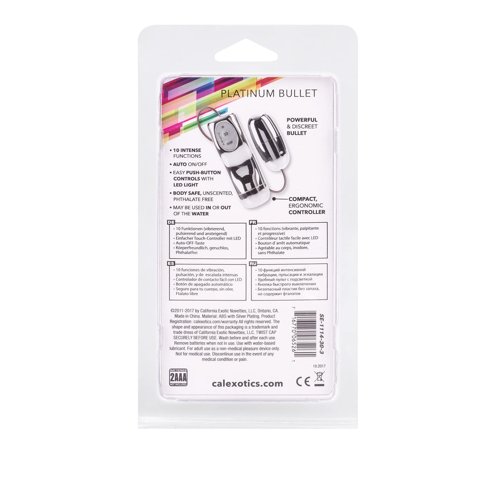 Calexotics Novelties Extreme Pure Gold Power Bullet, Silver