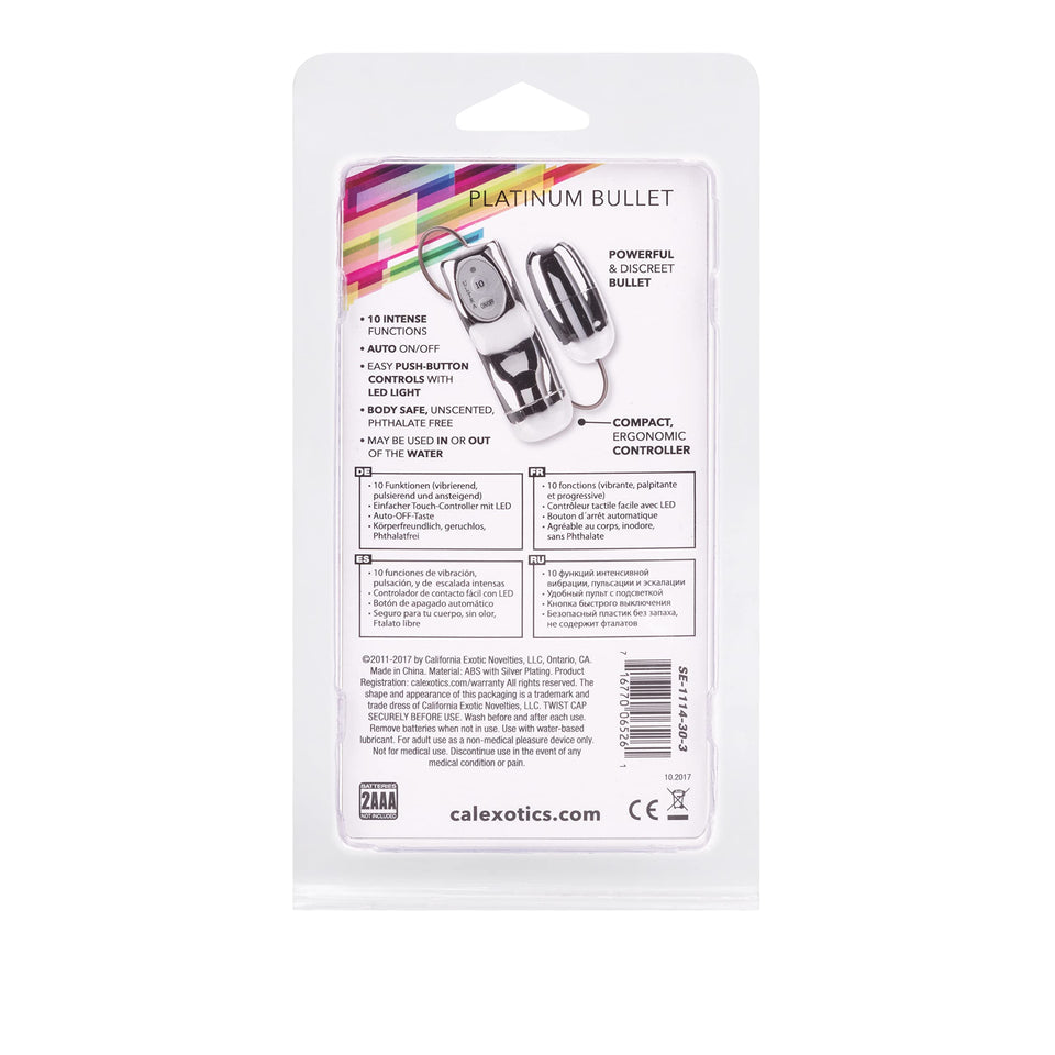 Calexotics Novelties Extreme Pure Gold Power Bullet, Silver