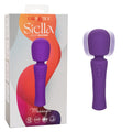 CalExotics Stella Liquid Silicone Wand Massager - Premium Rechargeable Flex Vibrator - Sex Toy for Women- Purple