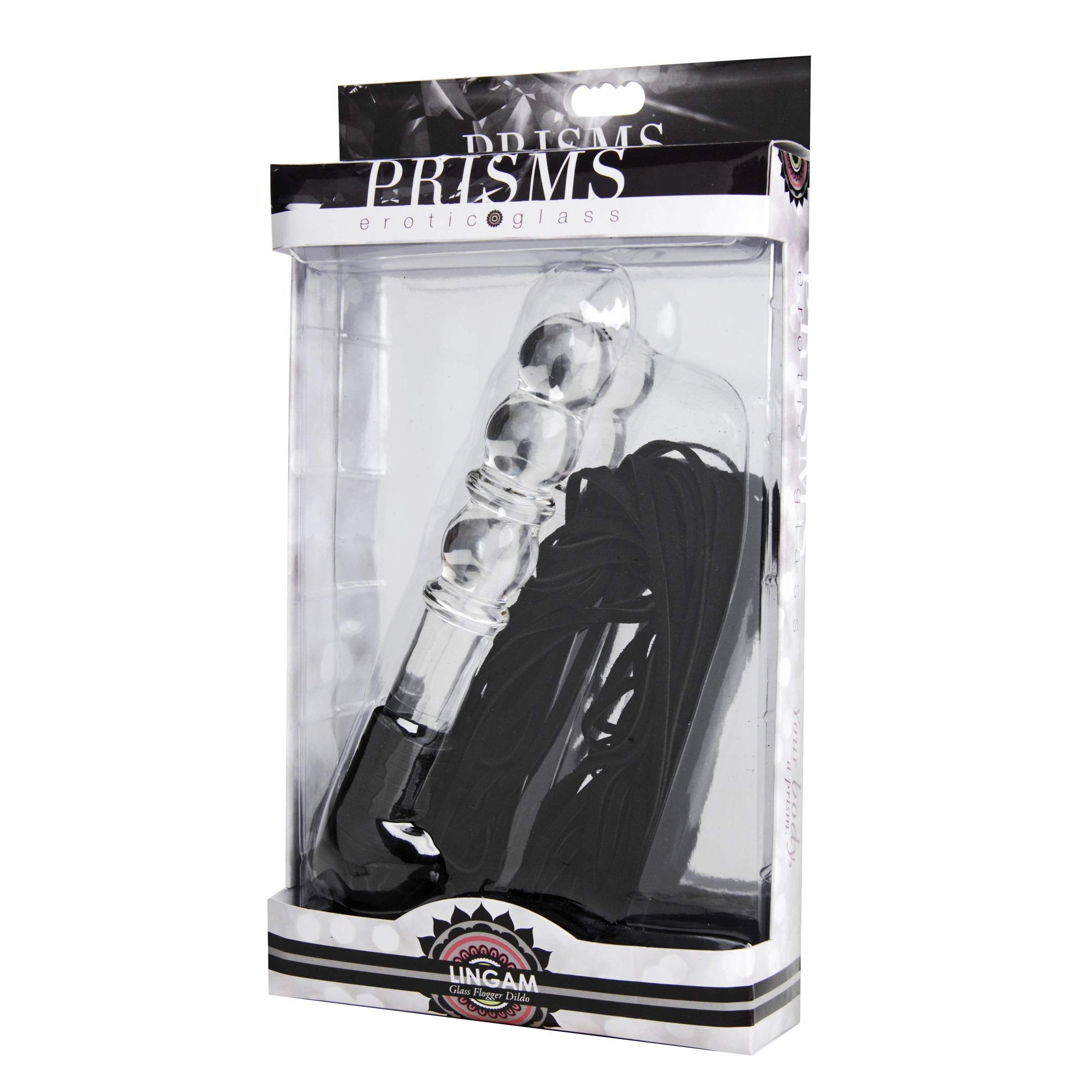 Prisms Lingam Glass Dildo Flogger