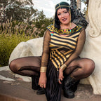 3Pc.Nile Queen,Catsuit,Cut Out