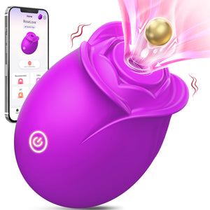 Gasevimo Rose Sex Toy Adult Toys - Sucking Vibrator Adult Sex Toy with 5 Sucking & Vibrating Rose Sucker G Spot Vibrators, Women