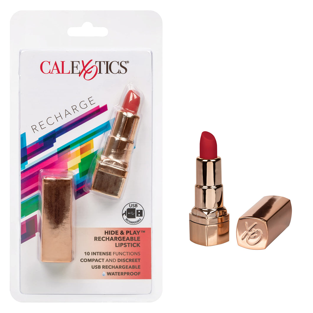 Calexotics Se-2930-30-2 Hide & Play Rechargeable Lipstick - Red