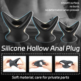AMAZBEE Hollow Anal Plugs for Couples Anal Dilator Silicone Vaginal Stretcher for Female Speculum Peeking for Enema Dialator Anu
