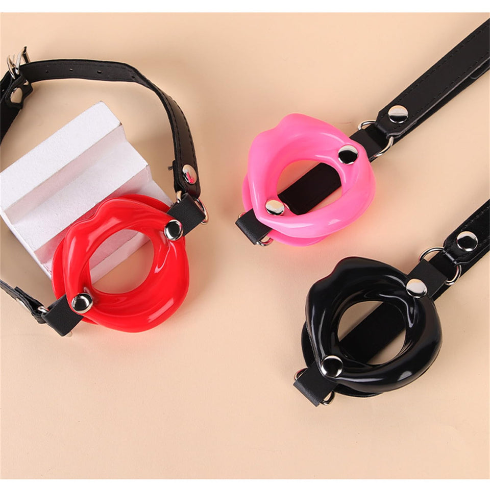 Sm Props Silicone Soft Mouth Shape Mouth Plug Forced Opening Mouth Gag Adult Sex Toy