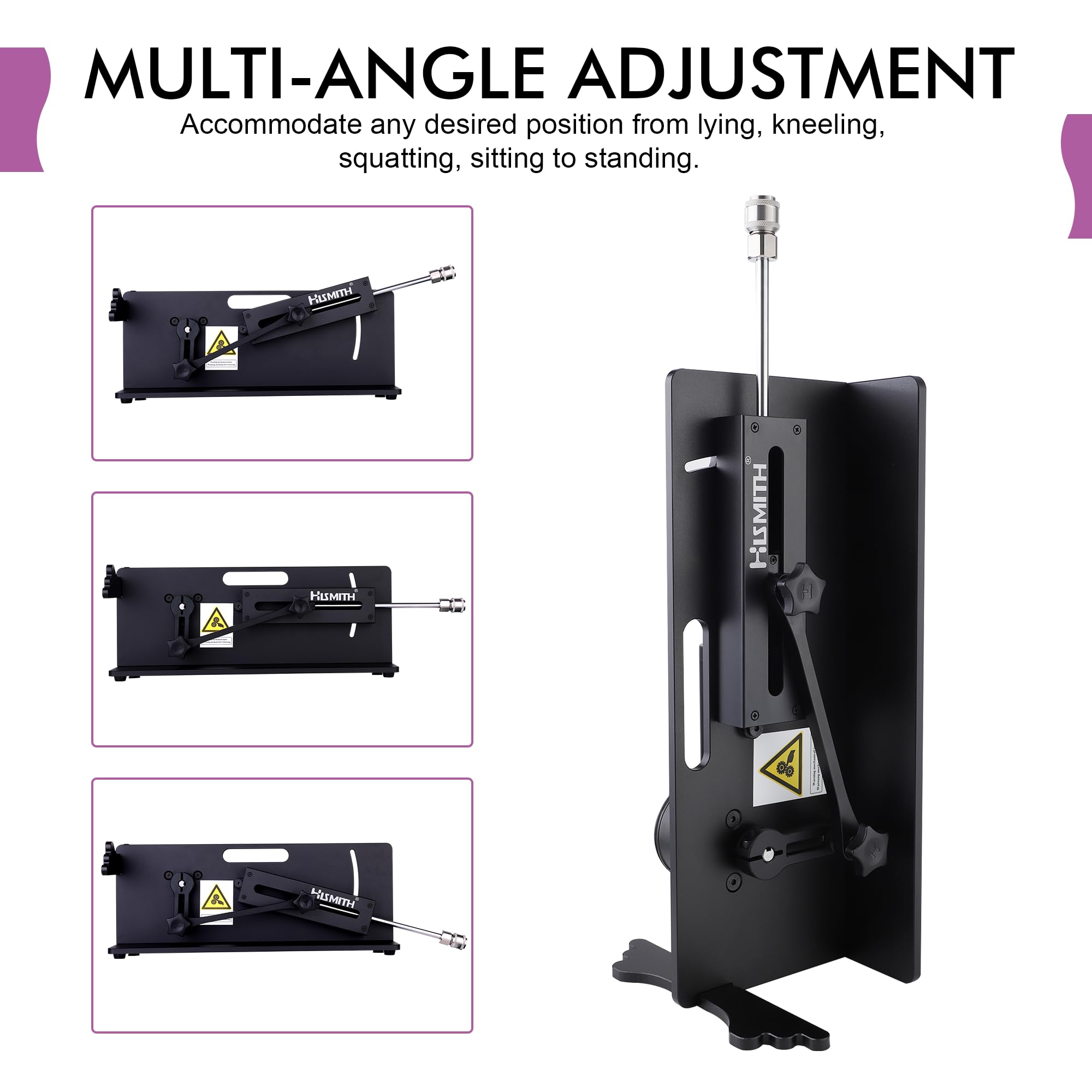 Hismith Table Top 2.0-Premium Sex Machine with KlicLok System, Wire-Controlled Love Machine for Couples