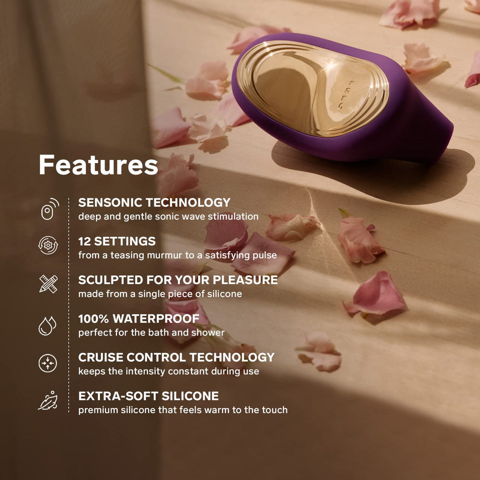 LELO SONA 2 Cruise Clitoral Vibrator, Suction Vibrator Adult Sex Toy, Clitoris Sucker for Women with 12 Settings, Waterproof Sex