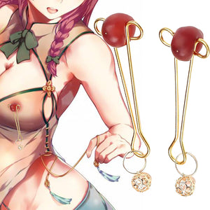 Clit Clamp, Female Nipple Sex Toys Adjustable Non-Piercing Nipple Clips BDSM Toys Breast Sexual Pleasure Bondage Gear Accessorie