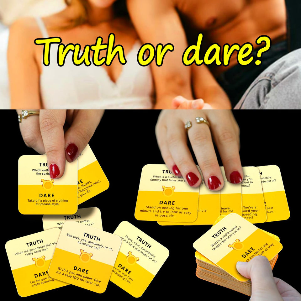 MEBAULT Truth or Dare Sex Card Game Intimacy Deck Sex Toy Adventurous Playing Cards Erotic Bedroom Game for Couple Lover