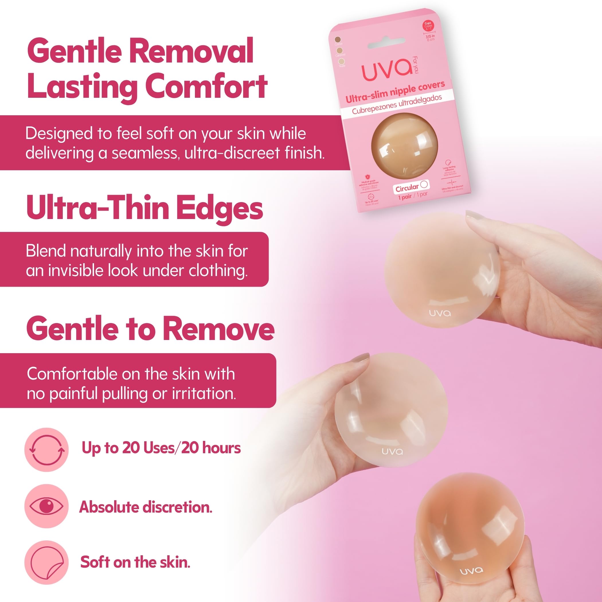 UVA Circular Nipple Covers Caramel