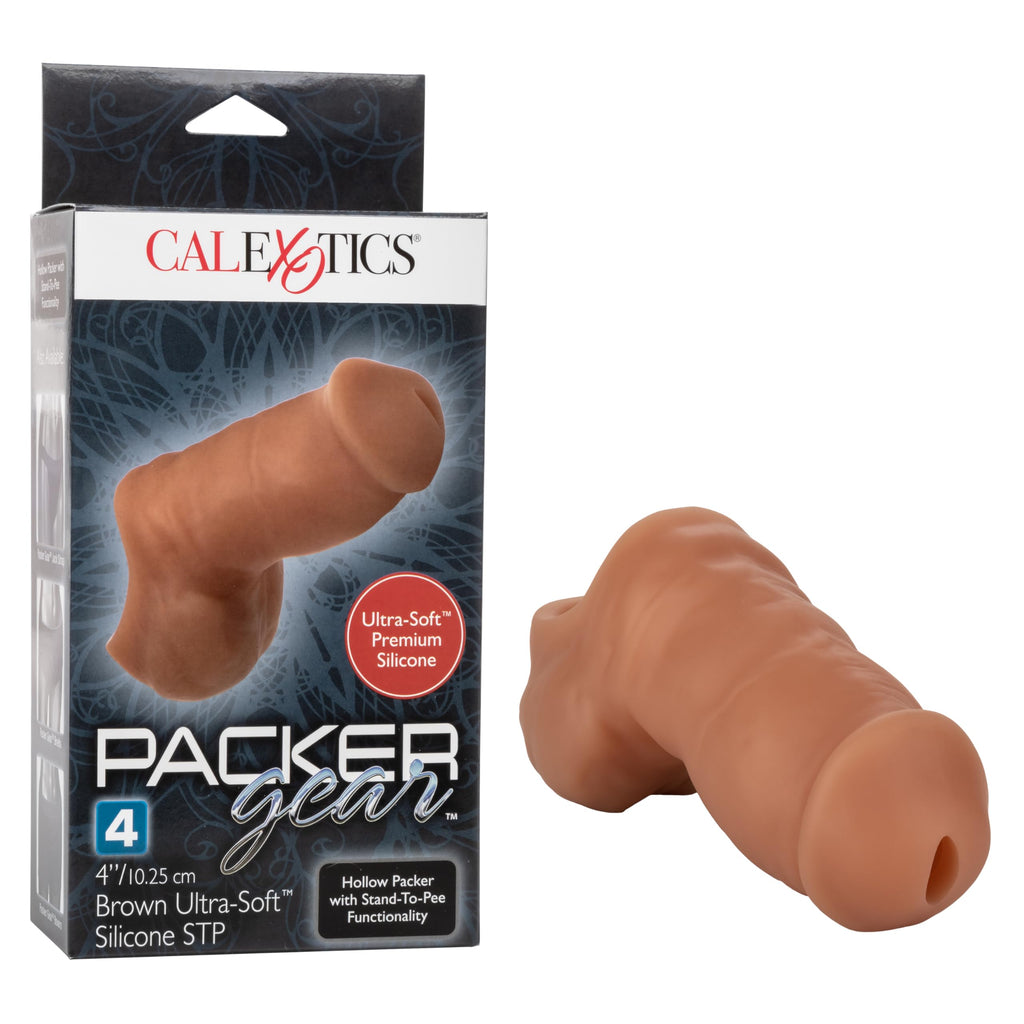 CalExotics SE-1582-30-3 Packer Gear 4''/10.25 cm Ultra-Soft Silicone STP Packer - Brown