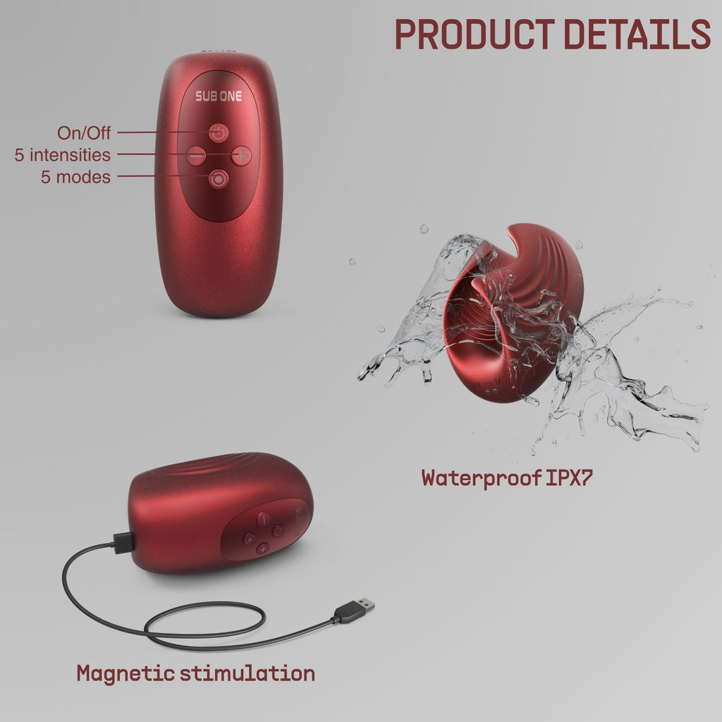 Man Wan Sub One Vibr Masturbator Red