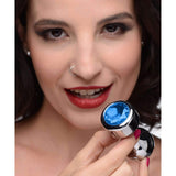 (D) Booty Sparks Weighted Blue Anal Plug Large