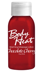 (D) Body Heat Warming Massage Lotion 1Oz Chocolate Cherry