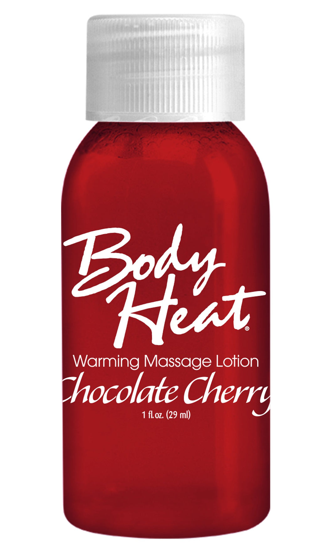 (D) Body Heat Warming Massage Lotion 1Oz Chocolate Cherry
