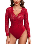 Avidlove Sexy Bodysuit for Women Valentines Lingerie One Piece Teddy Bodysuit Snap Crotch Body Suits Tops