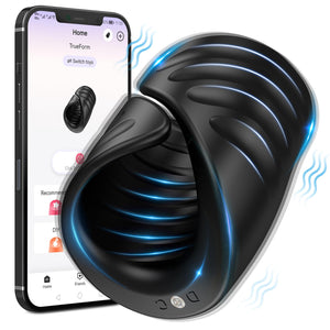 Male Sex Toys for Men - Male Masturbator Penis Training Vibrator with APP Control, Vibrating Sex Toy Strokers Glans Trainer Stim