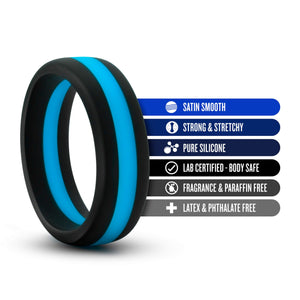 Blush Novelties Performance - Puria Silicone Pro Cock Ring - 1.5 Inch Width - Soft, Pliable For Great Fit - Will Not Roll, Pinch