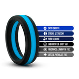 Blush Novelties Performance - Puria Silicone Pro Cock Ring - 1.5 Inch Width - Soft, Pliable For Great Fit - Will Not Roll, Pinch