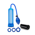 Blush Novelties Go Big Quickie Kit - Performance and Pleasure Enhancing System - Penis Pump for Longer Erection - Rings to Stay