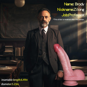6.49 in Huge Thick Dildo Realistic Silicone Penis for G-Spot Stimulation, Reproduction Handmade Real Dildo, Long Giant Dildos Ad